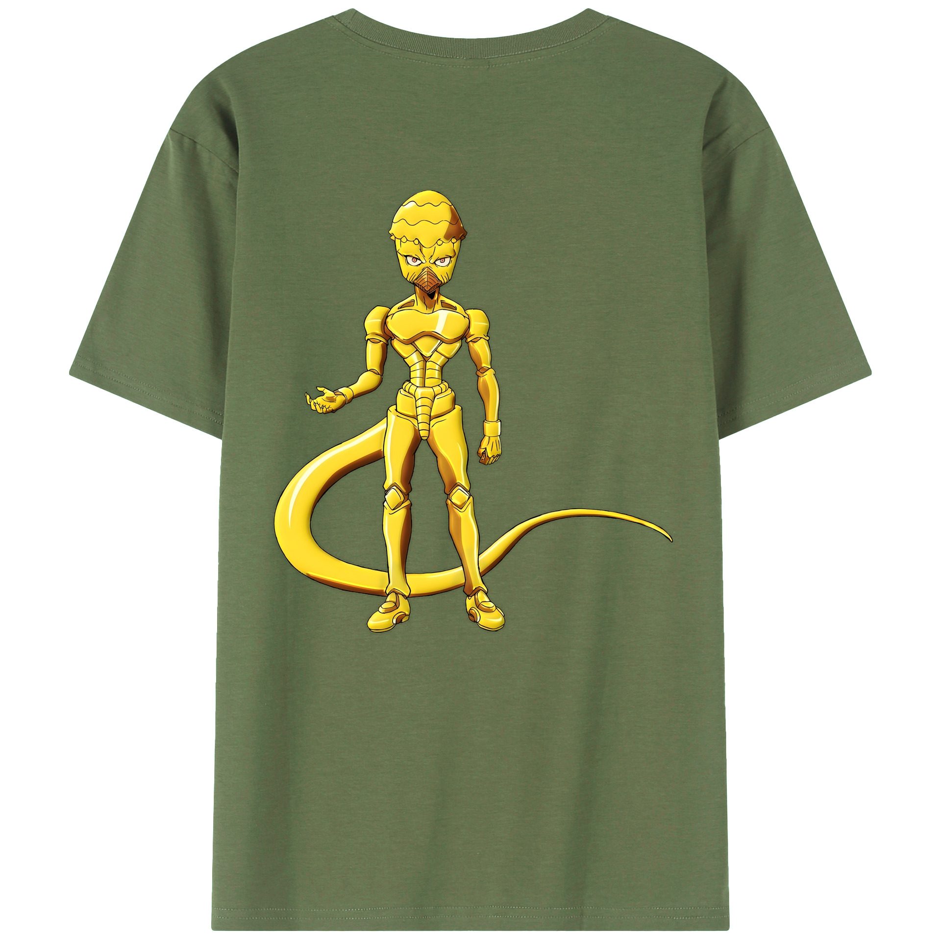 （画像用） ジョジョの奇妙な冒険 おといし あきら JoJo's Bizarre Adventure Akira Otoishi 綿100％ メンズ半袖Tシャツ（バックプリント） 通気性